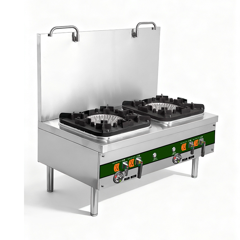 Bếp nấu s&uacute;p thấp hai đầu gas